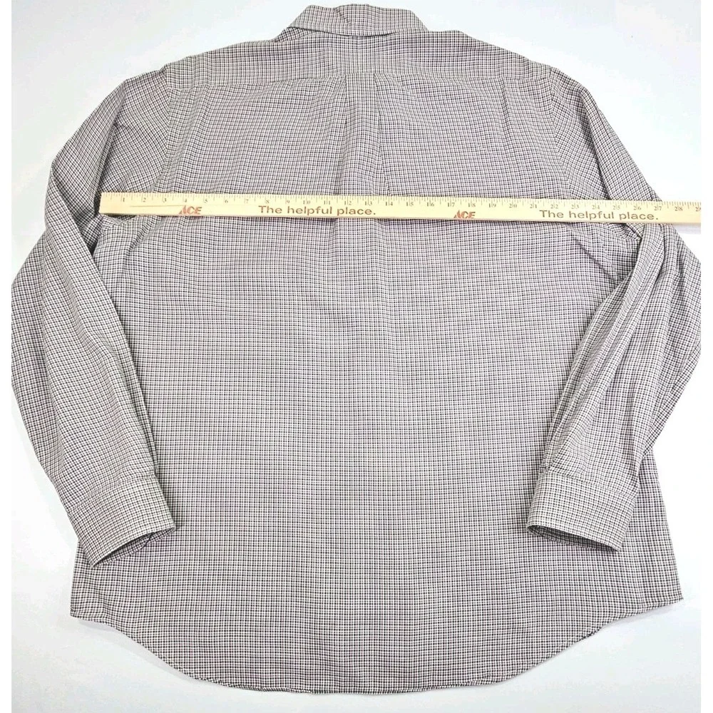 Ralph‎ Lauren Classic Fit Pink Pony Mens XL Green Purple Button Up Long Sleeve